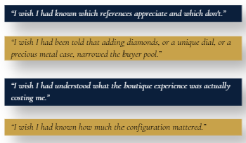 Luxury watch buyers describe what they wish they had known before purchasing